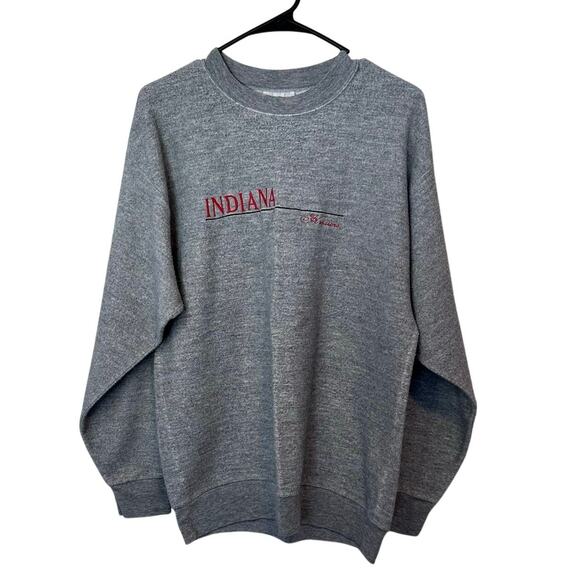 Vintage Olympus Indiana University Crewneck Sweatshirt Size L USA Collegiate - Picture 1 of 8